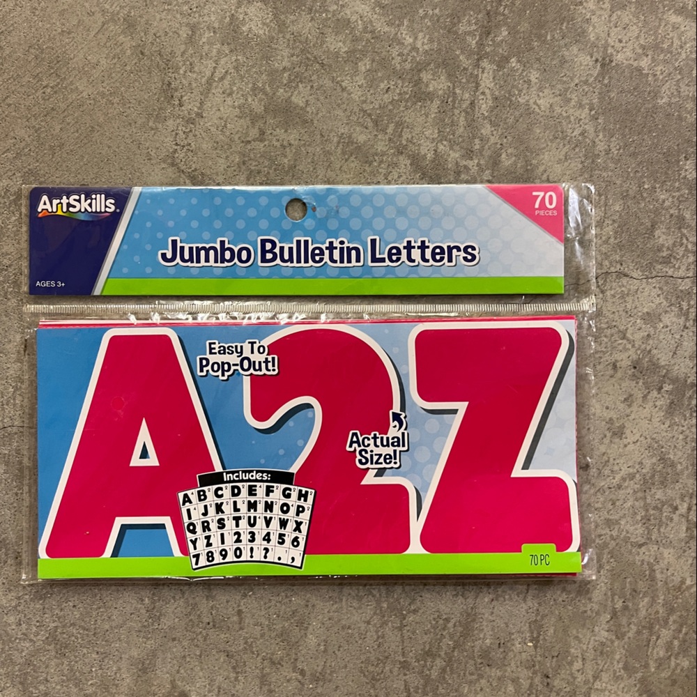 Jumbo learning letters